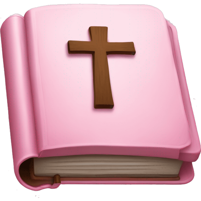 Pink cover bible emoji