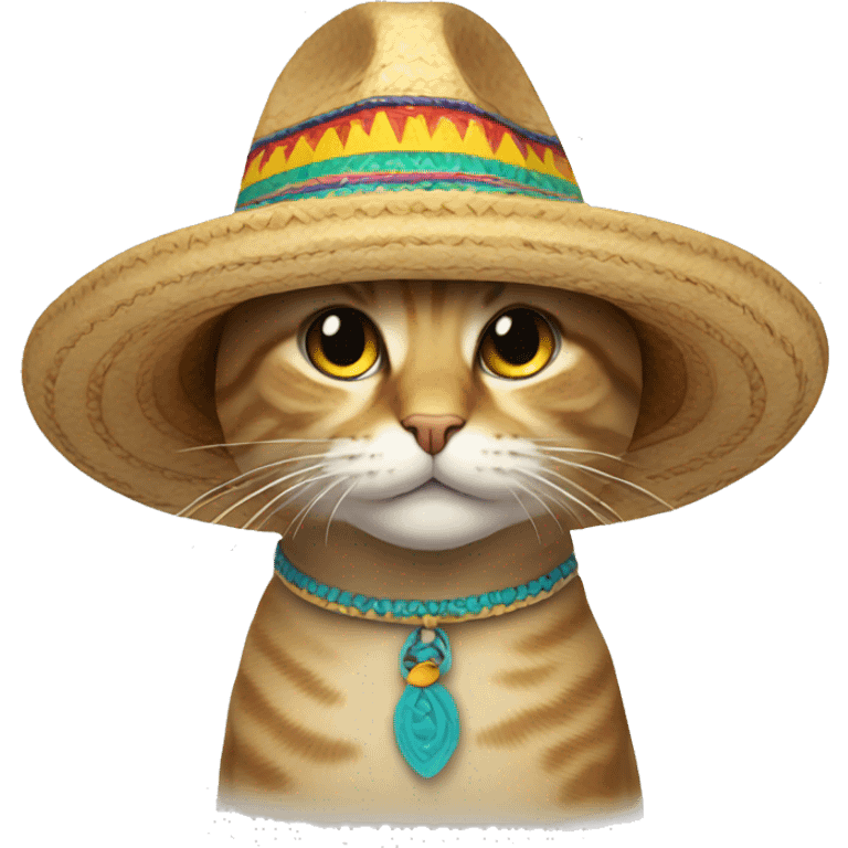 Cat in a sombrero emoji