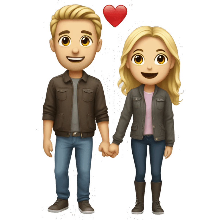 cute couple acts emoji