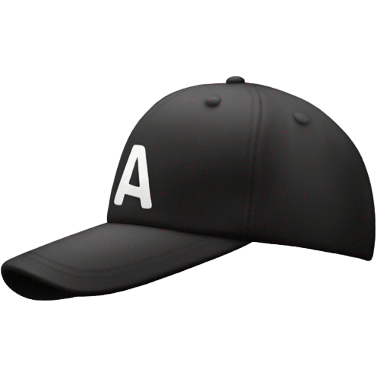 a black CAP with the full text ‘.COM’ in bold white font centered on the front emoji