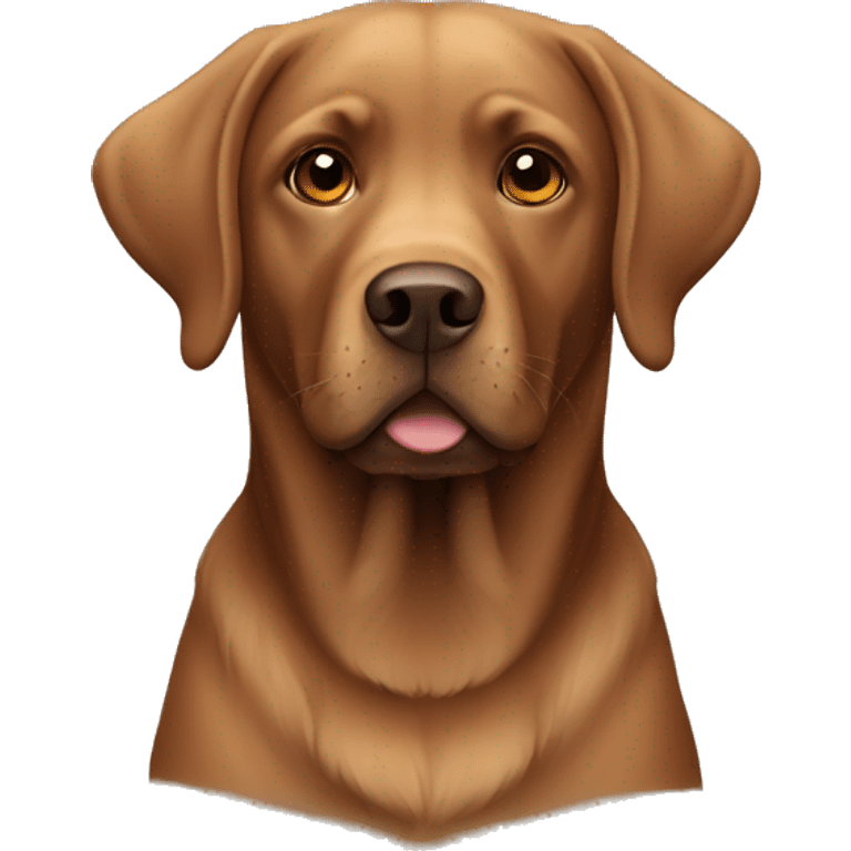 Brown Labrador dog  emoji