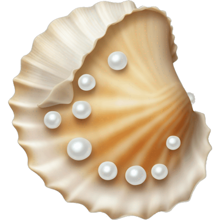 1 Seashell with pearl no background  emoji