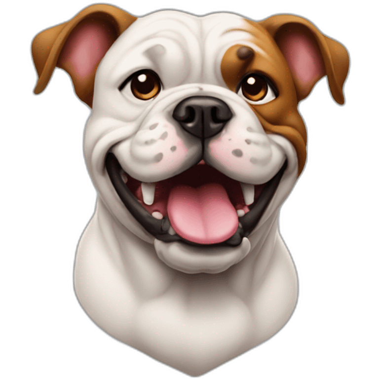 Bull dog American emoji