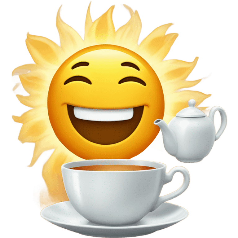 Sun making tea emoji