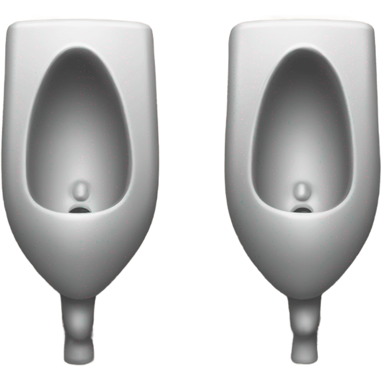 Two urinals in restroom  emoji