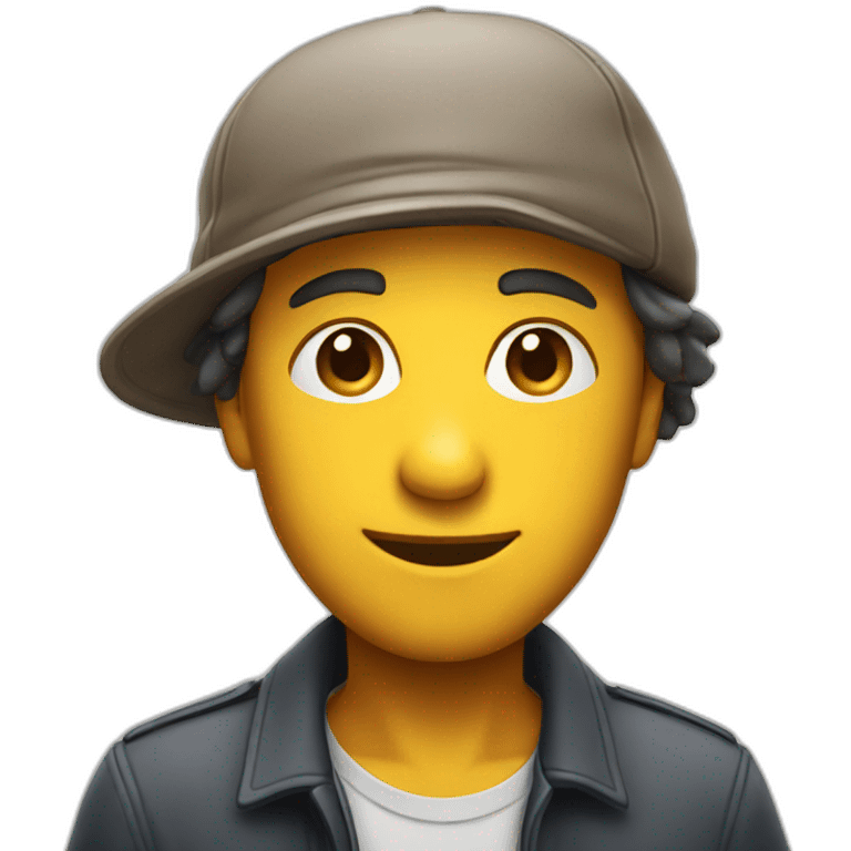 Sly face wearing a flatcap emoji