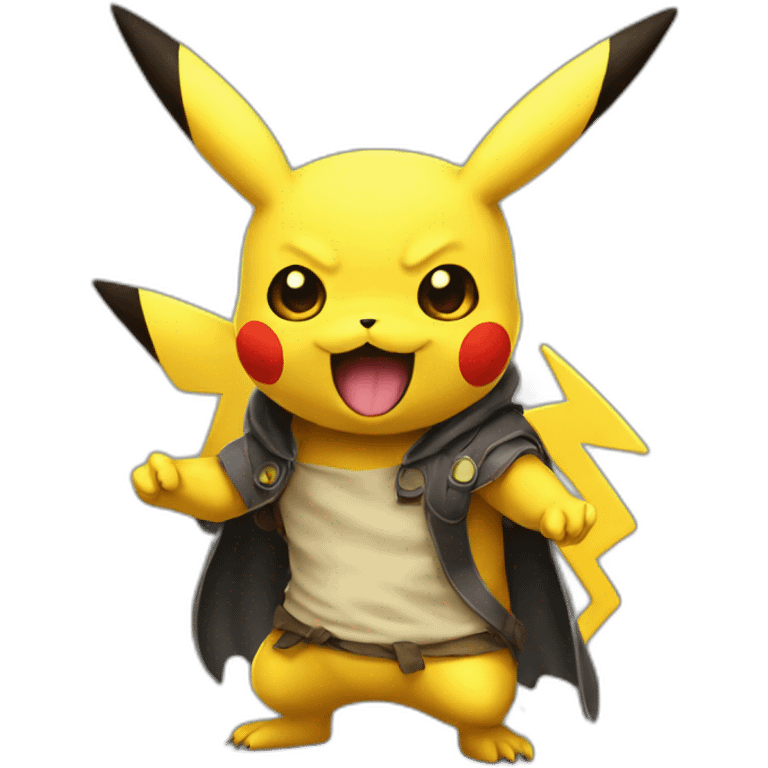 Pikachu en demon emoji