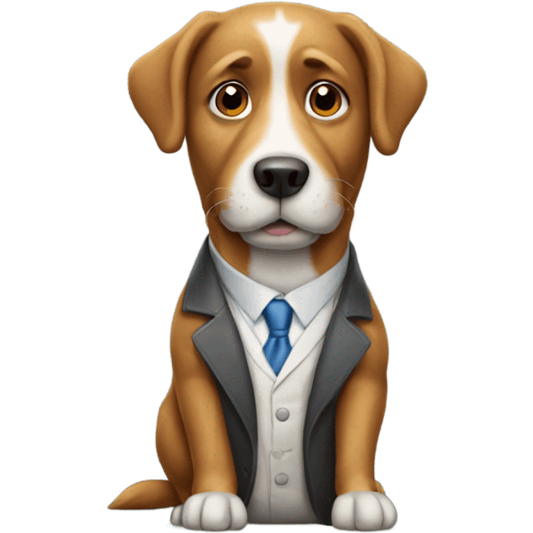 dog professor emoji