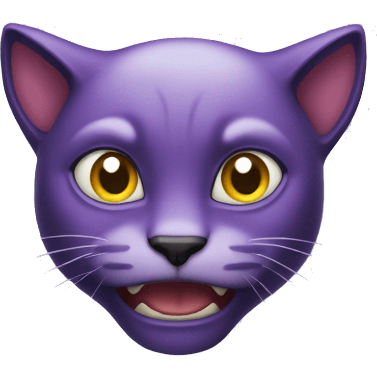 violet scary cat emoji