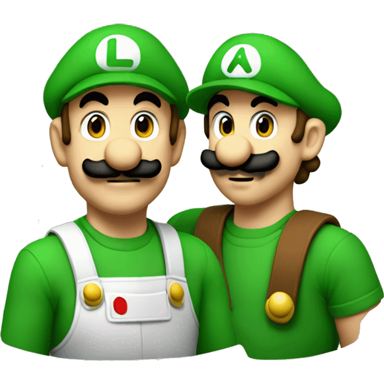 Luigi and Mario  emoji