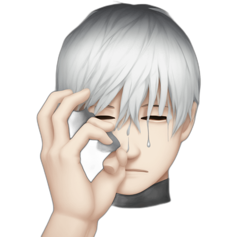 ken kaneki tears close up emoji