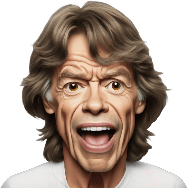 mick jagger crazy emoji