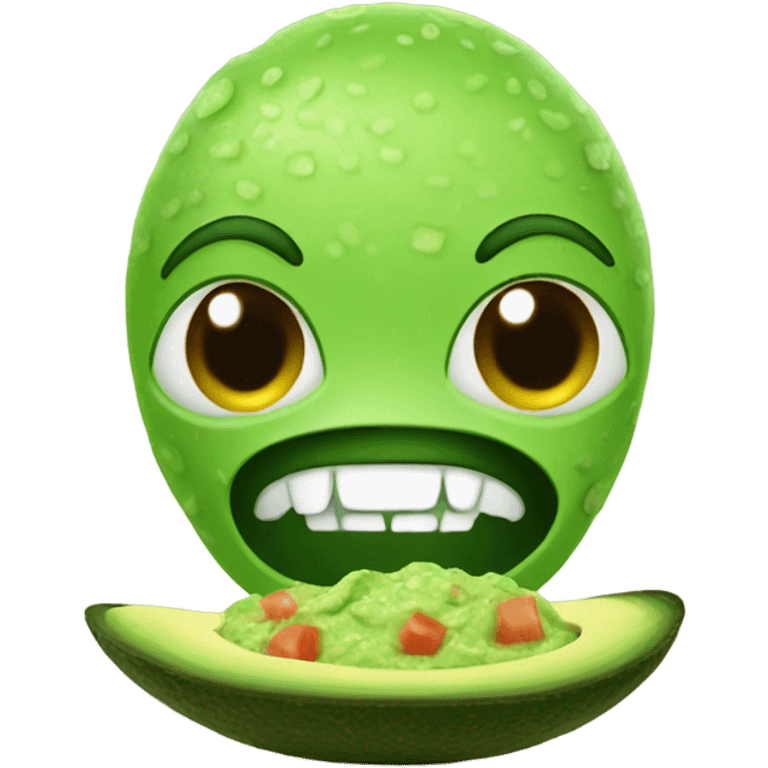 Alien eating guacamole  emoji