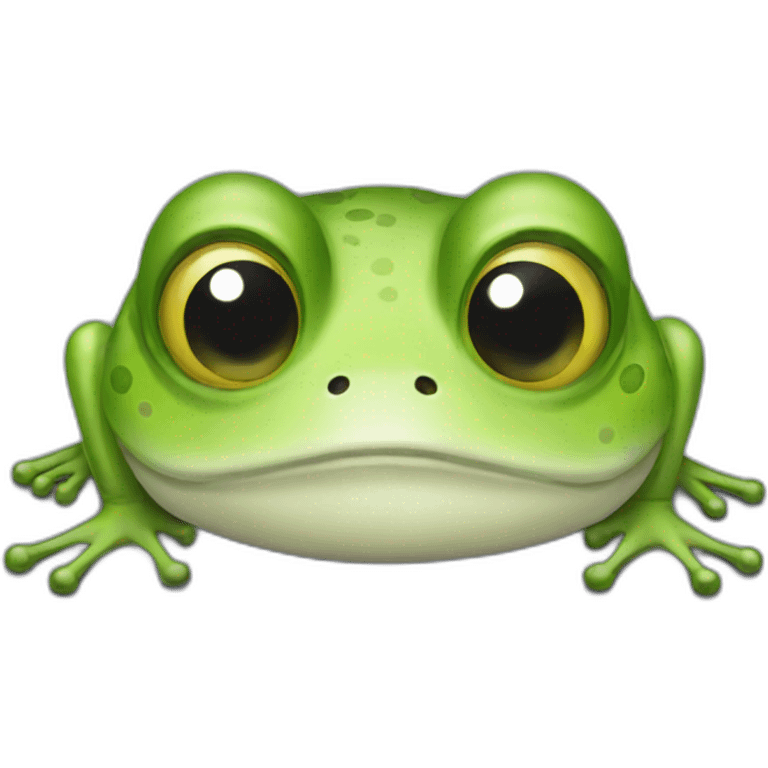 Sick frog emoji