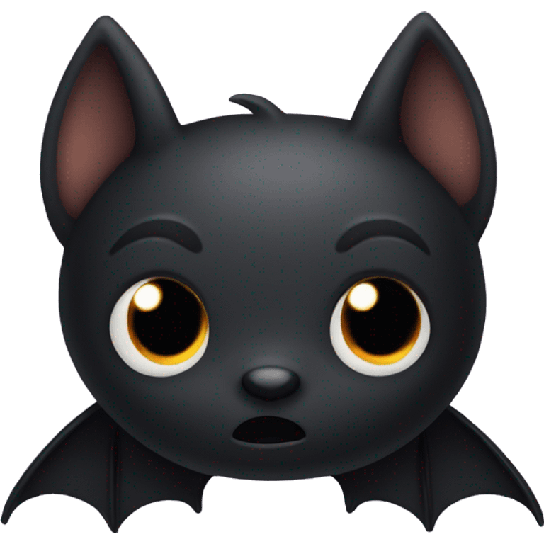 Really cute black bat emoji