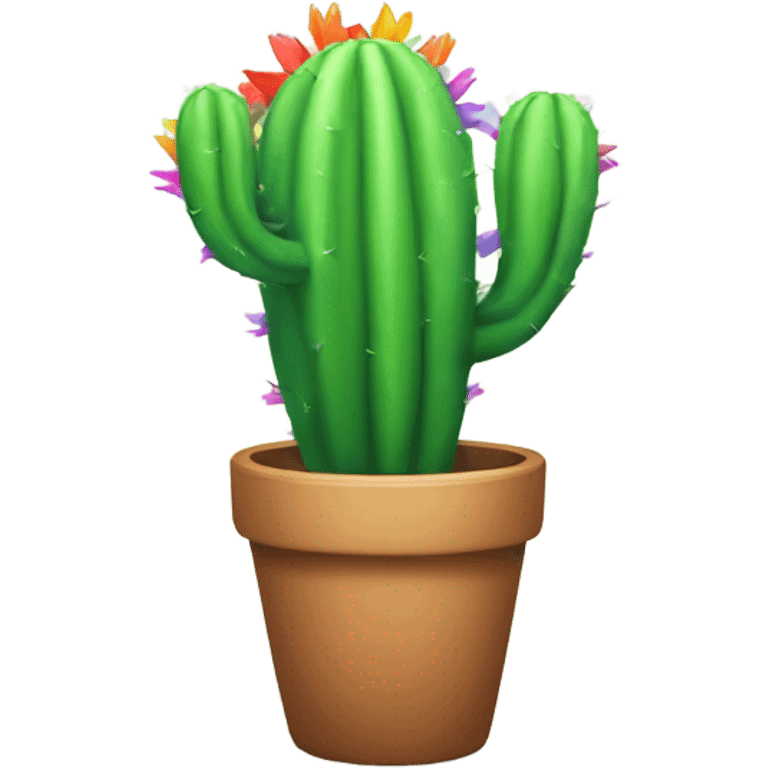 rainbow cactus emoji