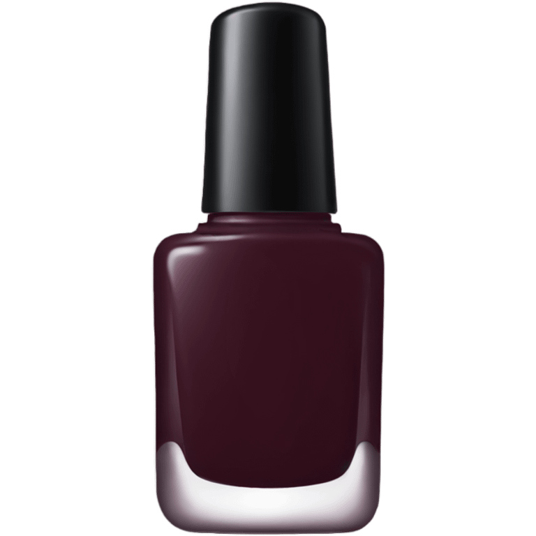 dark Burgundy nail polish bottle emoji