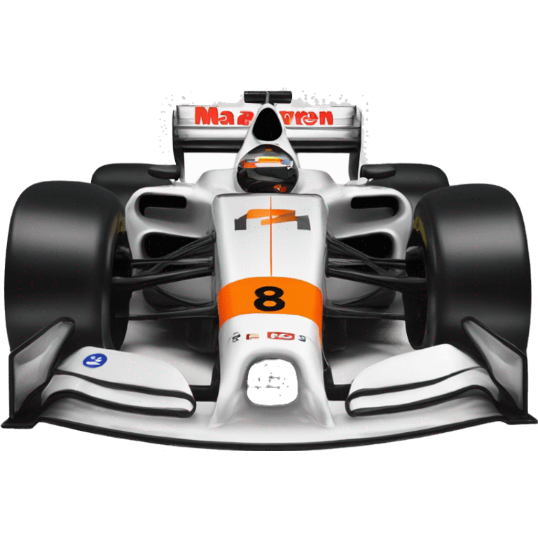 mclaren formula one car with the number 81 emoji