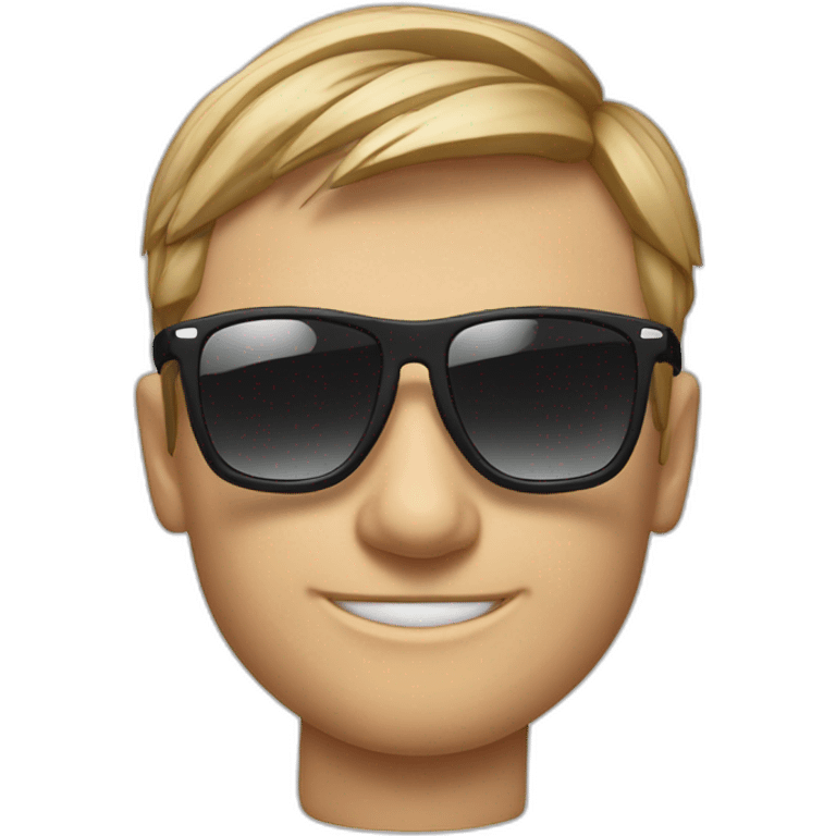 Kimi Raikkonen avec des lunettes de soleil emoji