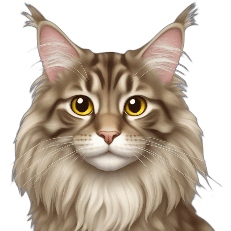 cat maine coon emoji