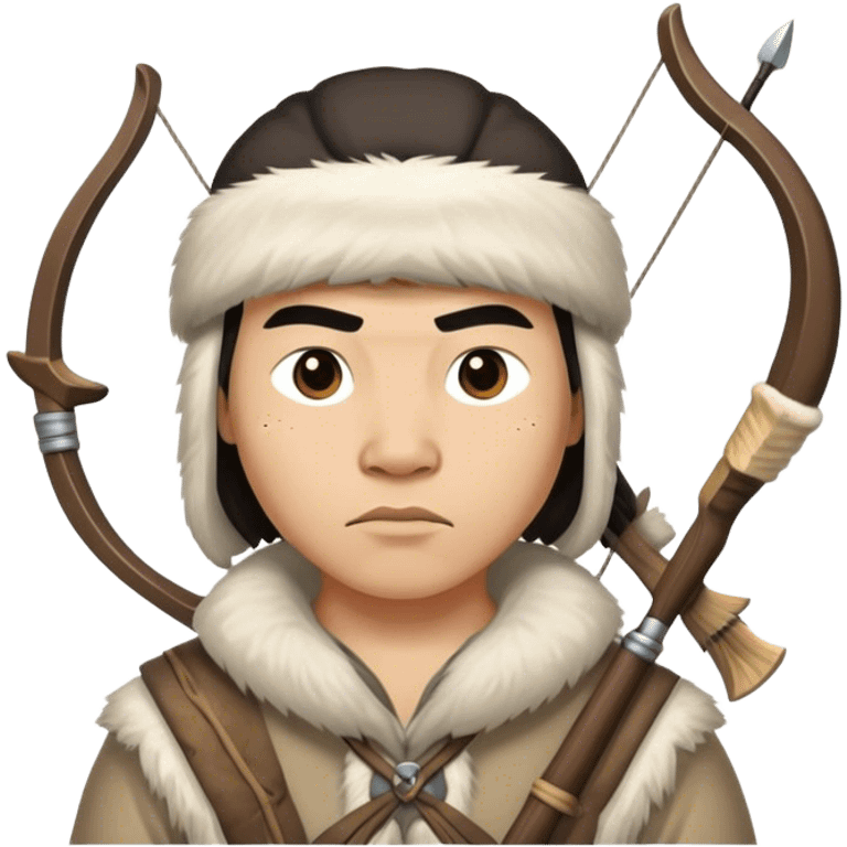 inuit hunter with bow emoji