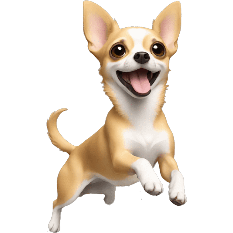 Chihuahua jumping emoji