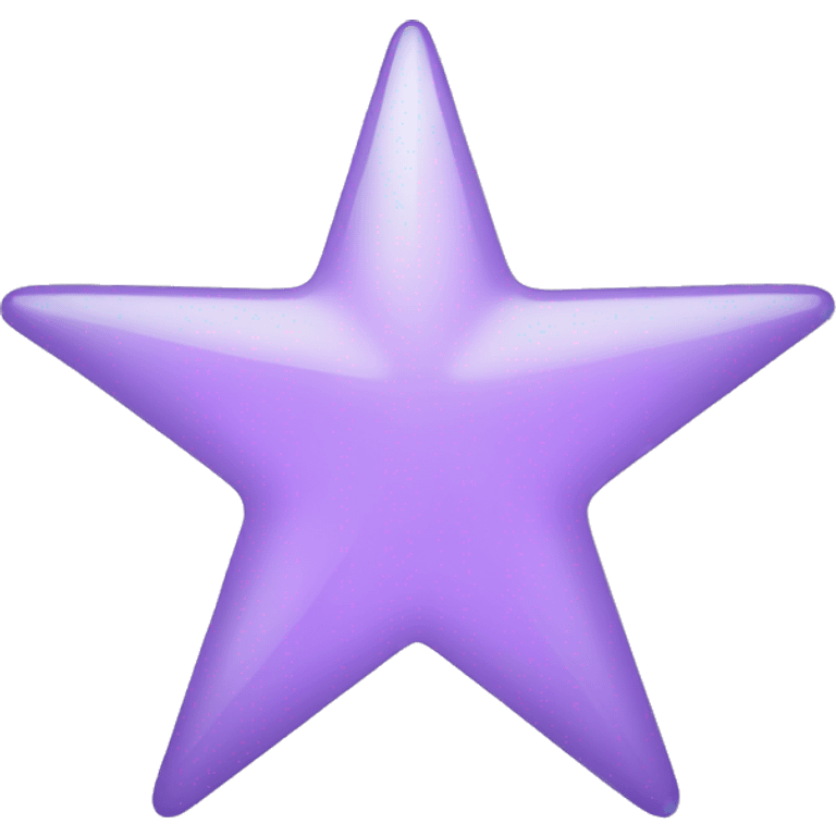 Transparency star, light purple colour  emoji