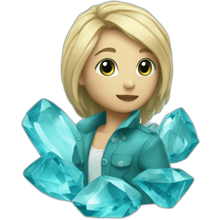 Aquamarine-oshinosko emoji