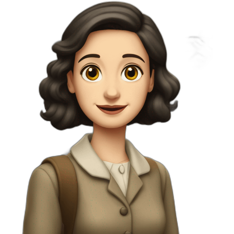 anne frank at the train station emoji