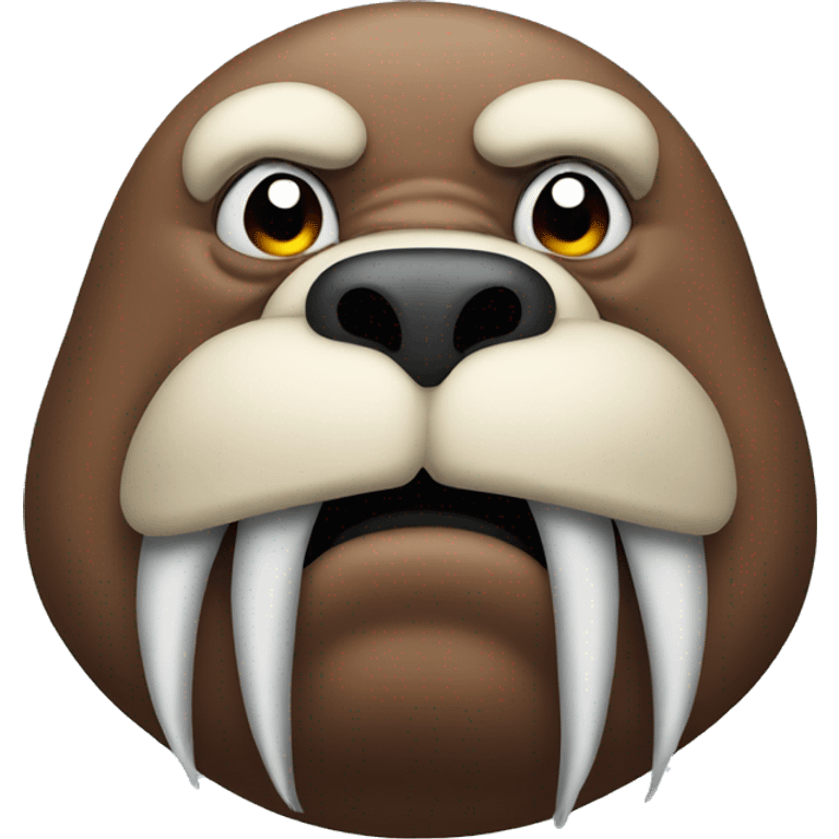 Furious walrus  emoji