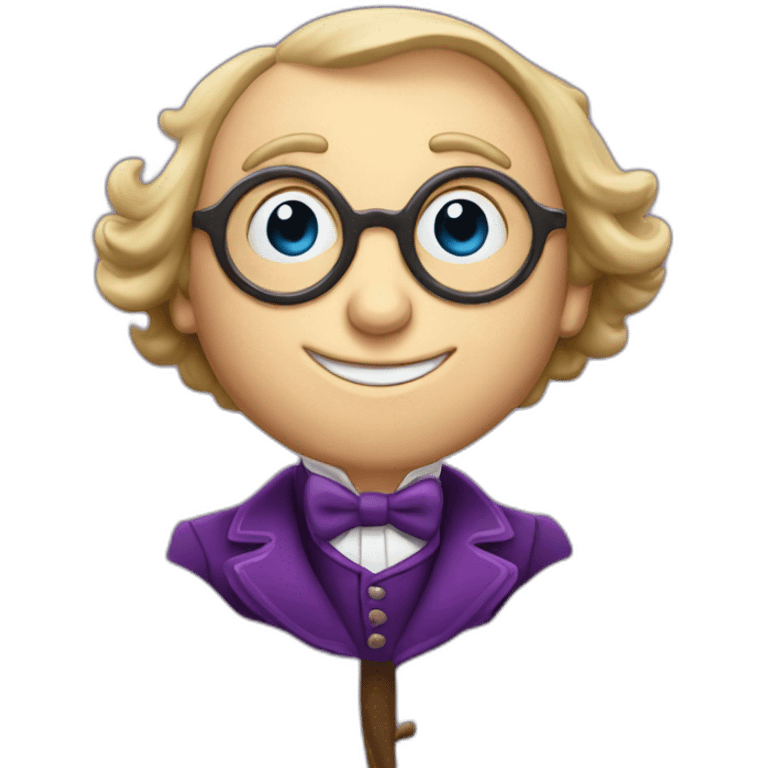 willy wonka taking a selfie emoji