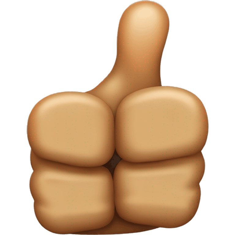 Thumbs up with poop emoji on the tip emoji