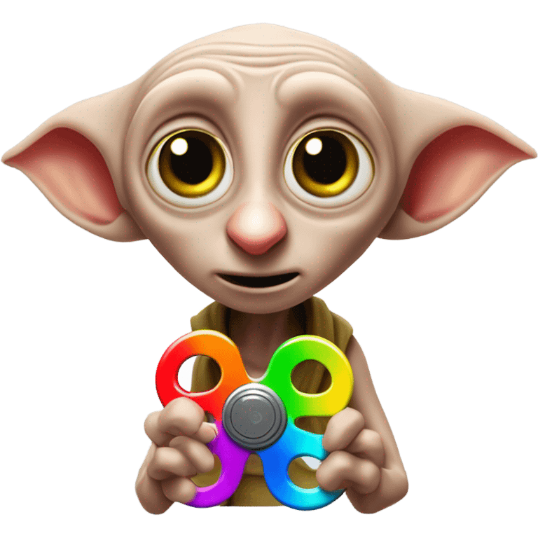 Dobby with a Fidget spinner emoji