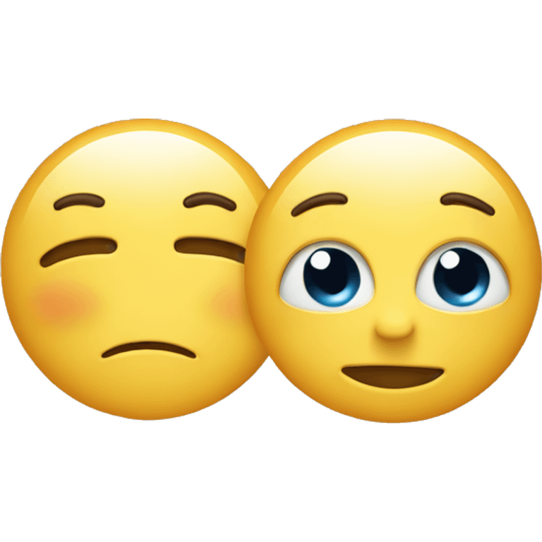 Happy and sad emoji