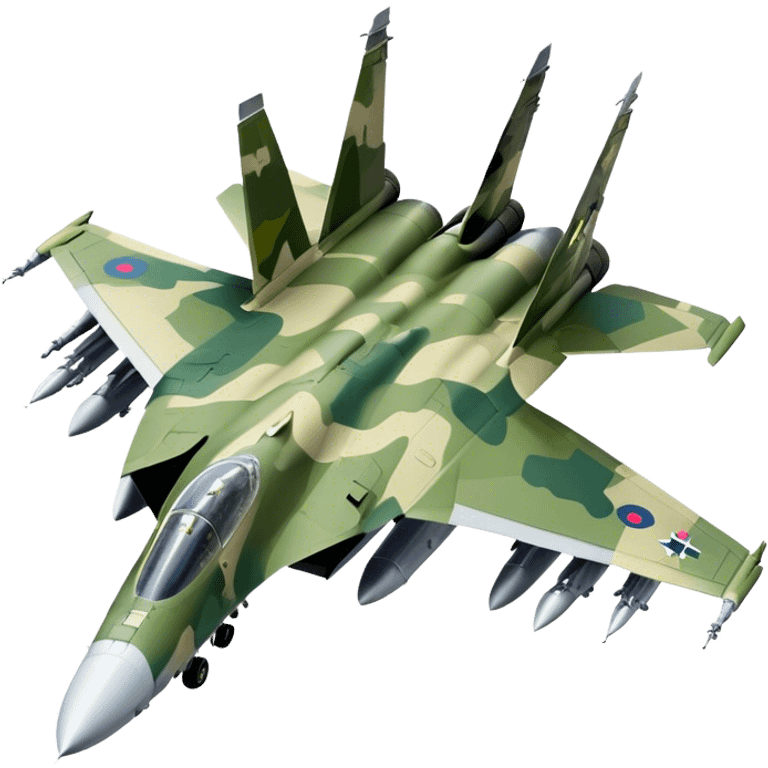 SU-35 Jet - Sukhoi (Model Year: 2020) (Iconic colour: Camouflage green) emoji