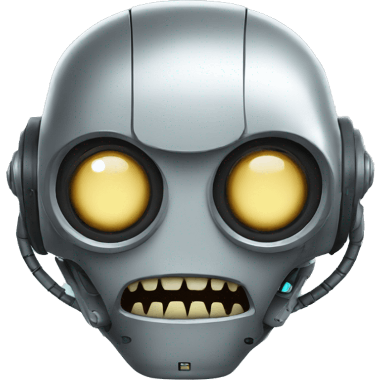 scary robot emoji