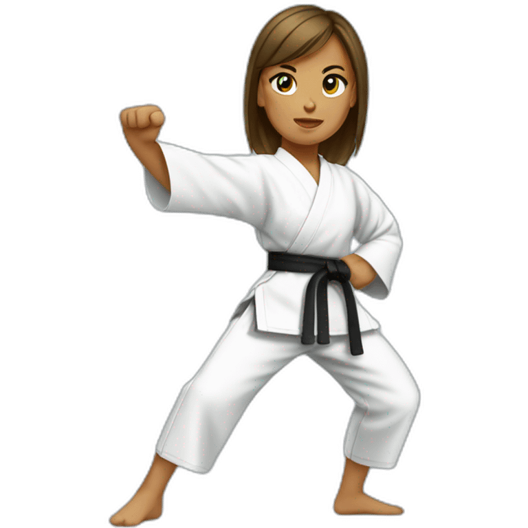 karate girl emoji