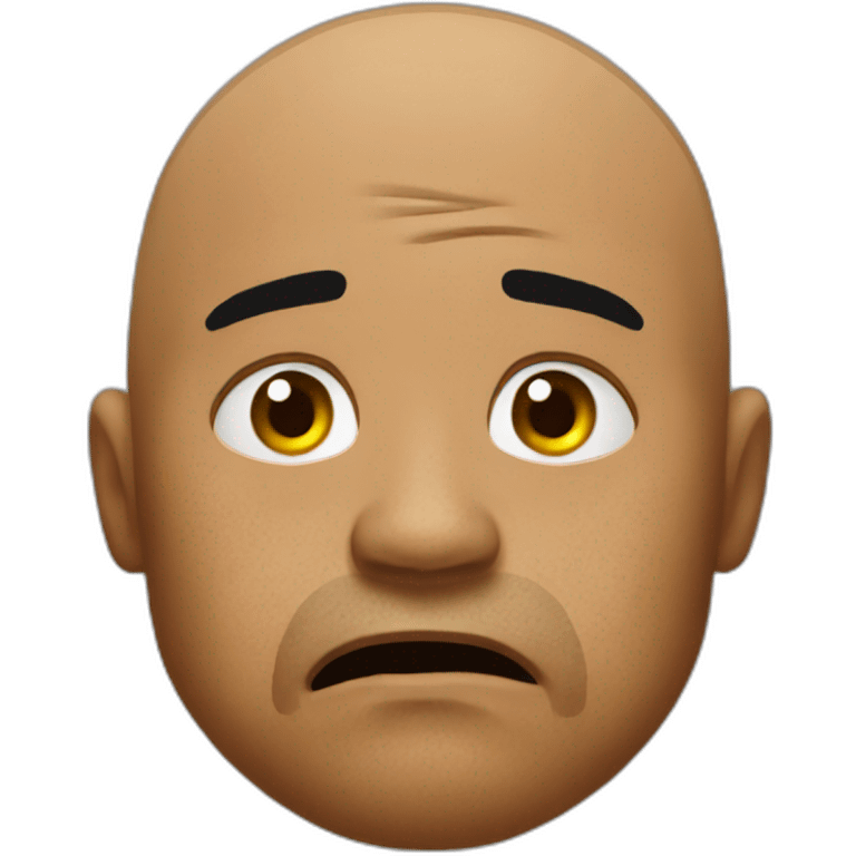 The Rock crying emoji