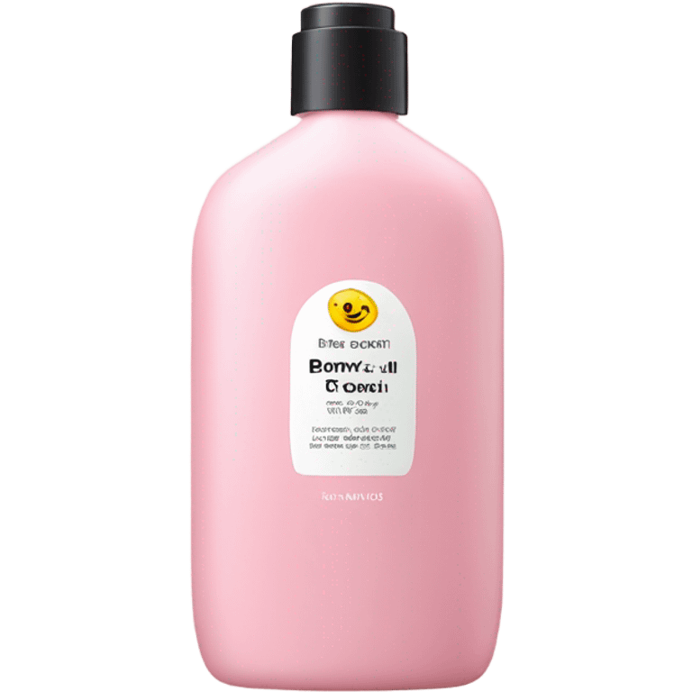 Aesthetic pink body wash pastel color emoji