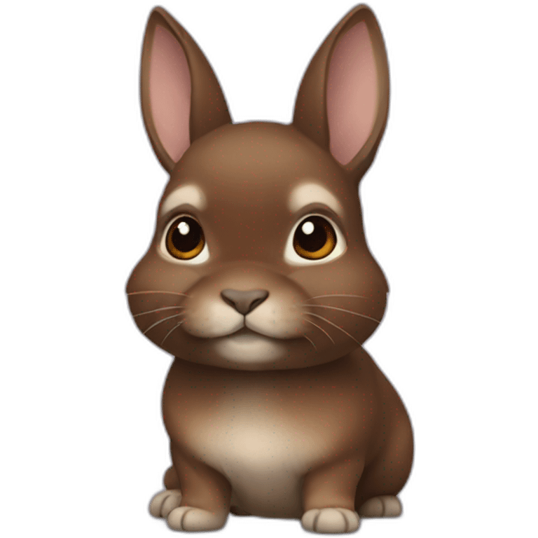 Brown netherland dwarf emoji