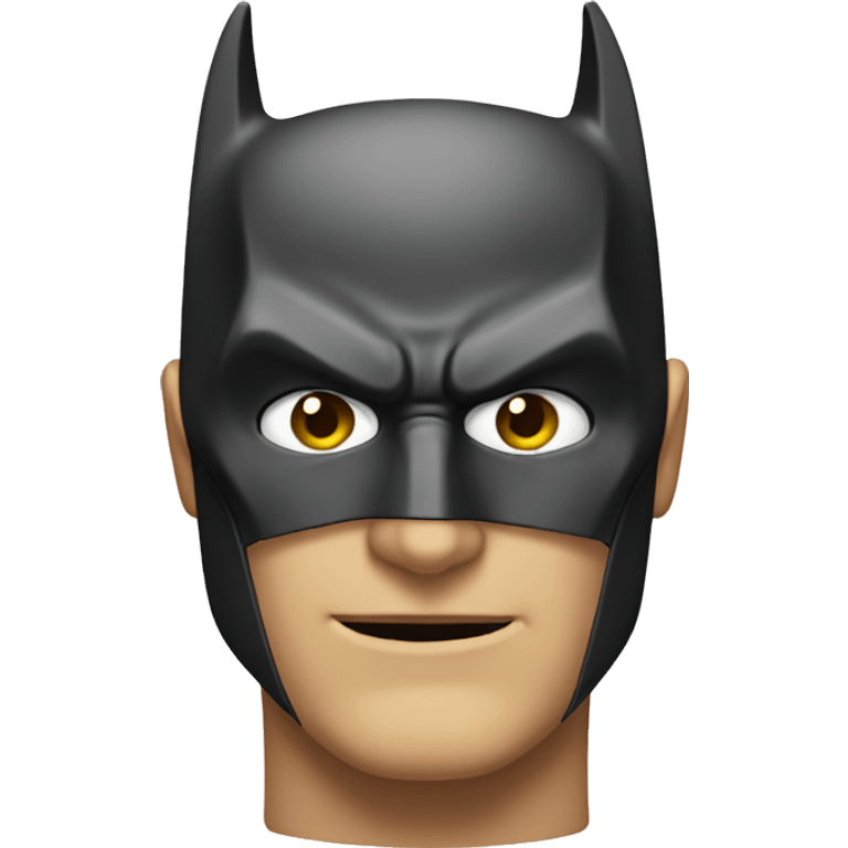 rostro de batman enojado emoji