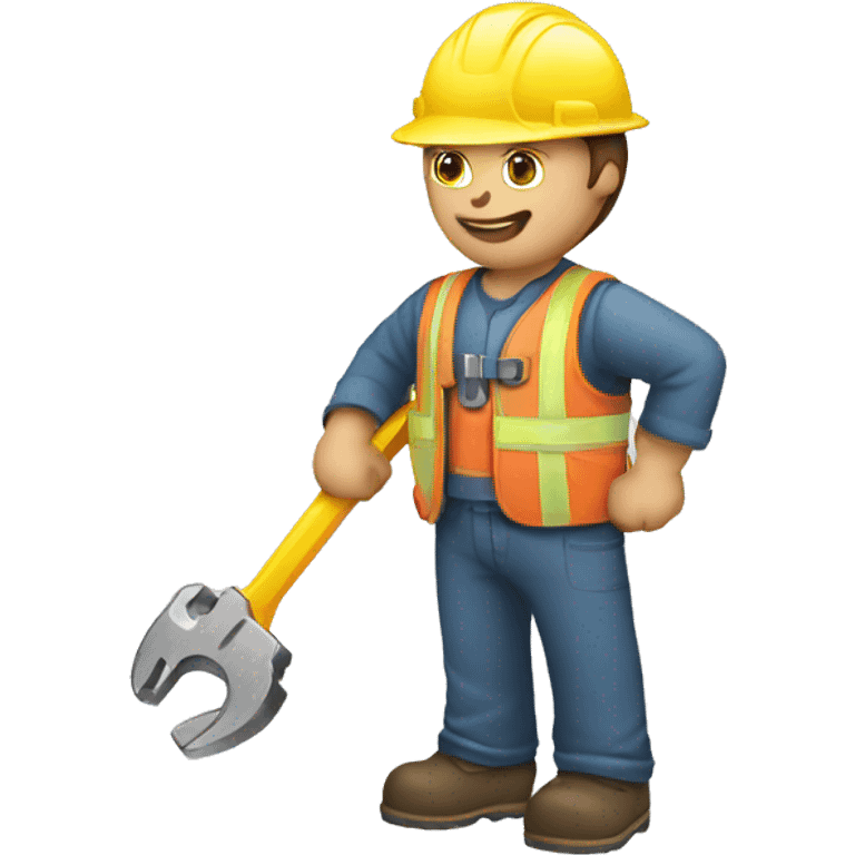 worker with wrench emoji