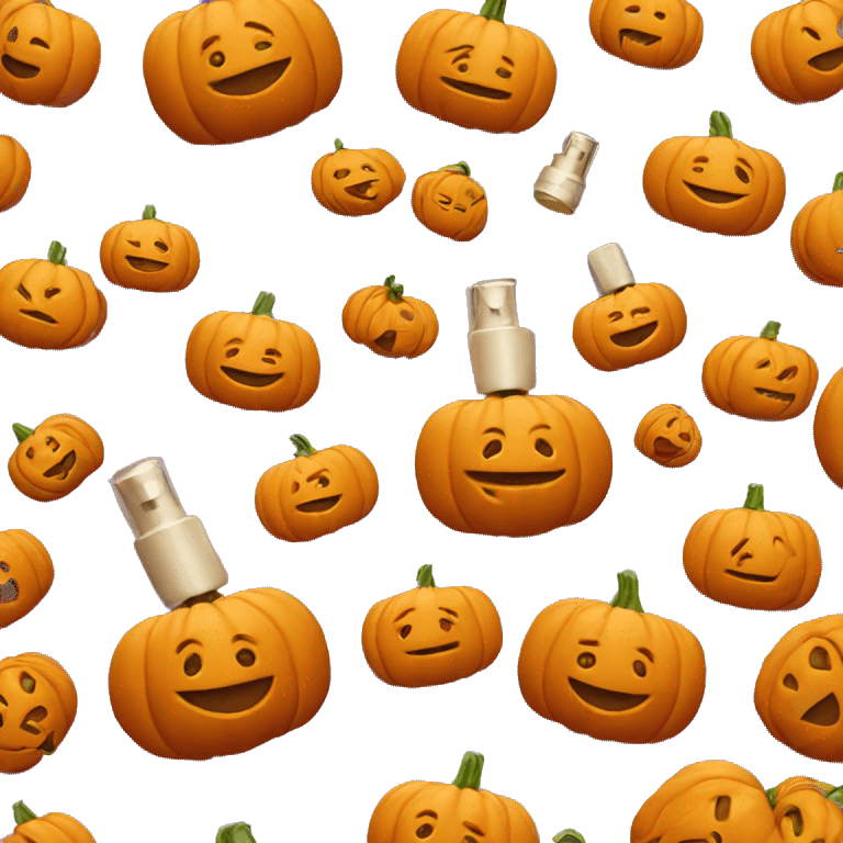 Pumpkin scented perfume emoji