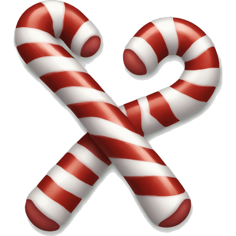 Red and white candy cane  emoji