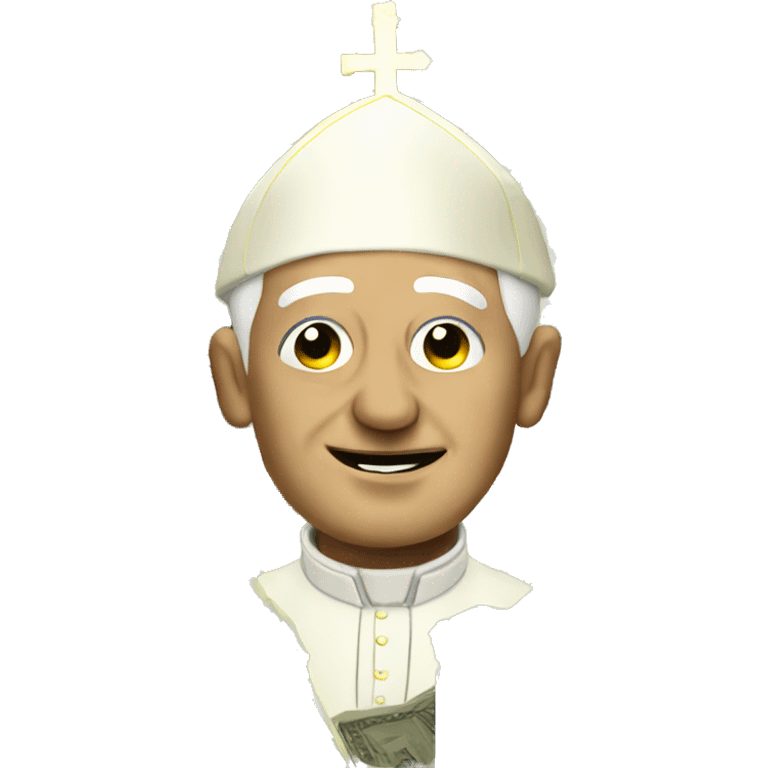 pope with money emoji