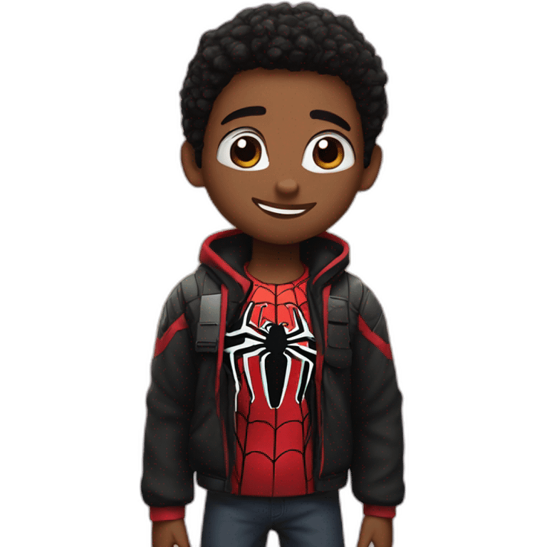 miles morales in love emoji