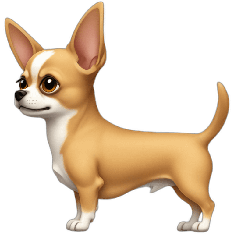 a tan chihuahua side view emoji