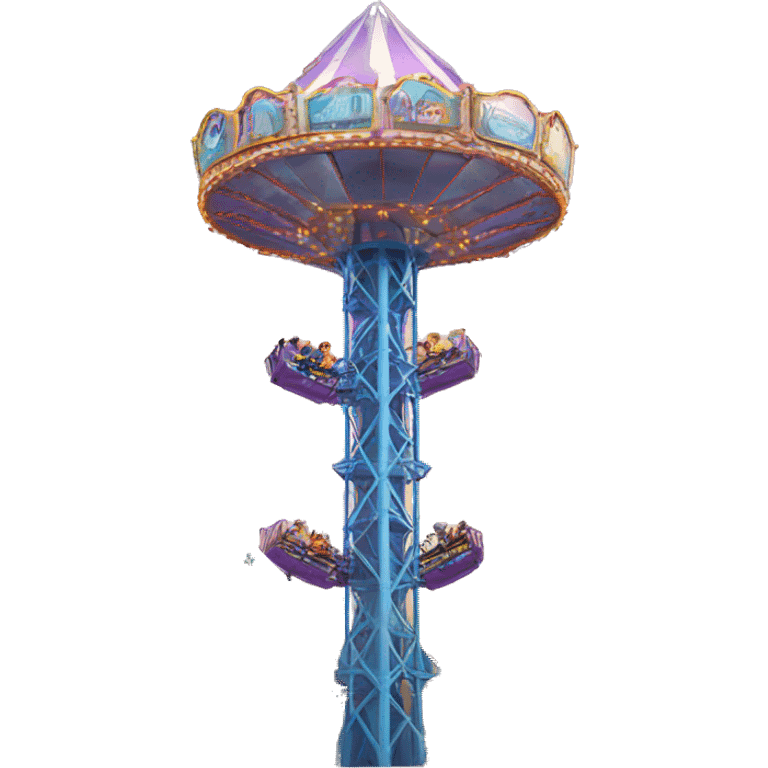 Amusement park drop tower emoji