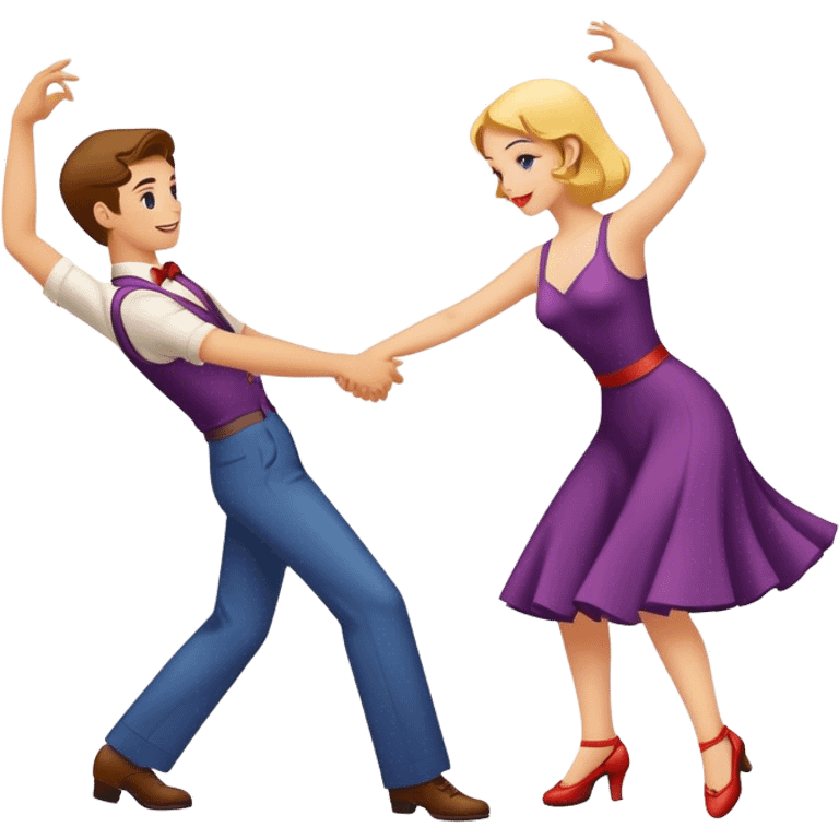 Swing dance emoji