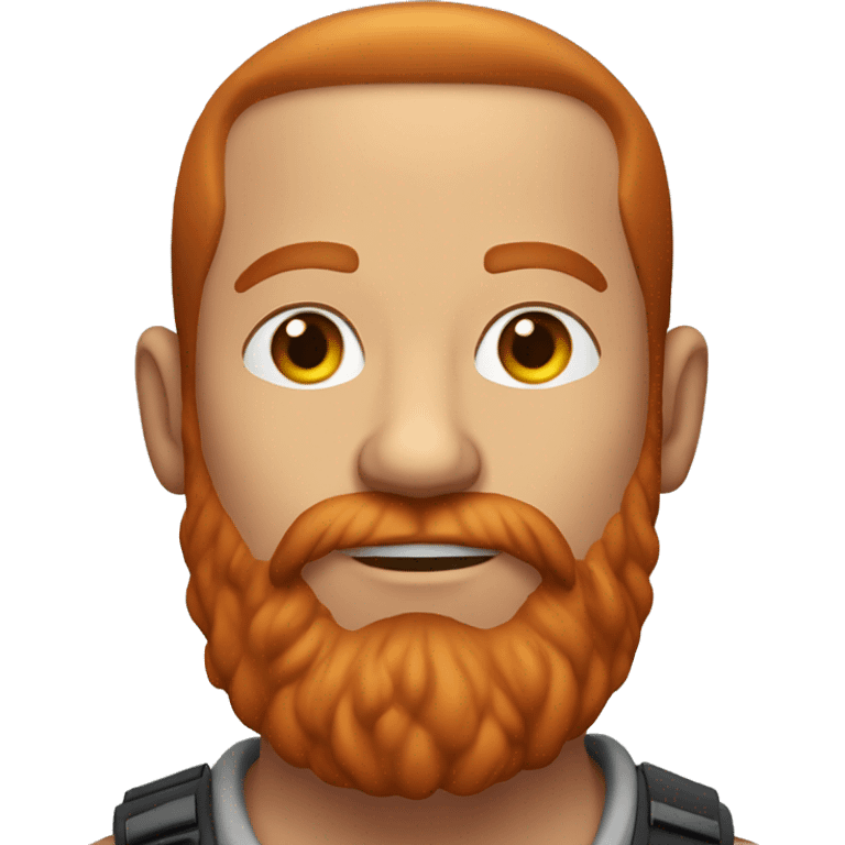 34 year old red beard man emoji